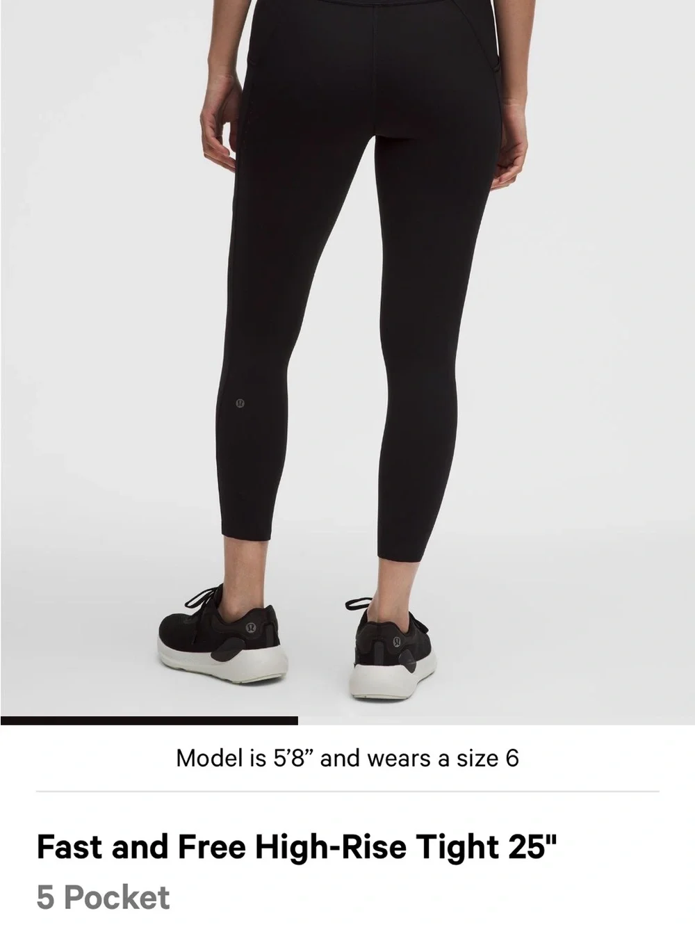 lululemon athletica Black High-Rise Pocket Leggings